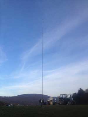 Windmessung, Windmessmast, Windgeschwindigkeit, Windmeßsystem